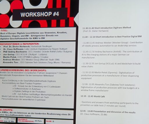 Workshop “Best of Europe: Digital Lighthouses from Slovenia, Croatia, Romania” – June 22nd, 2023