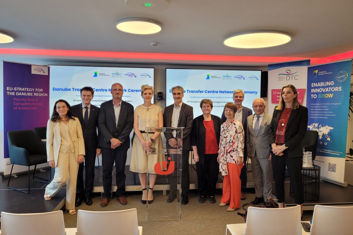 Danube Transfer Centre (DTC) Network Ceremony at the 13th Annual Forum of the EUSDR