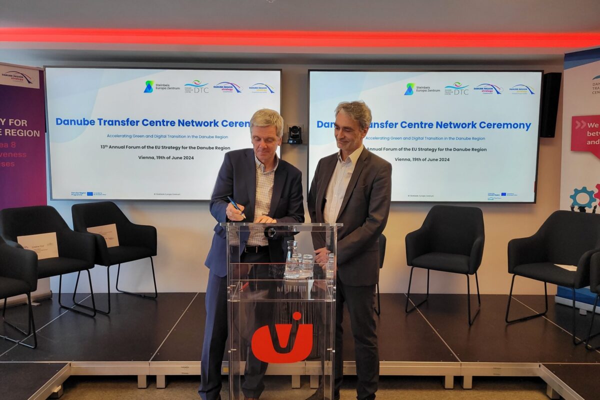 Danube Transfer Centre (DTC) Network Ceremony at the 13th Annual Forum of the EUSDR