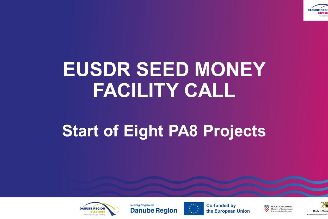 Start of 8 New PA8 Projects funded through Seed Money Facility Call of the Danube Region Programme