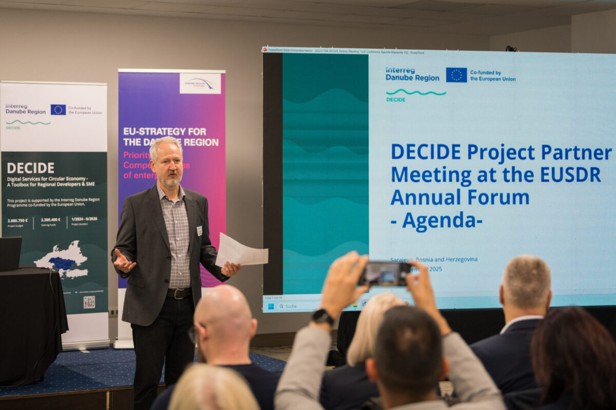 Public Conference & Project Meeting of the PA 8 Flagship Interreg Danube Region Project DECIDE 🇪🇺